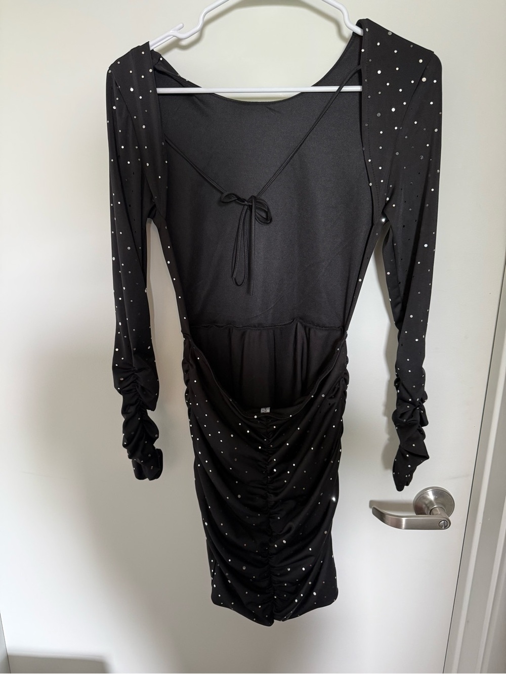 Lucy in the Sky Black Long-Sleeve Bodycon Dress - Picture 1 of 4